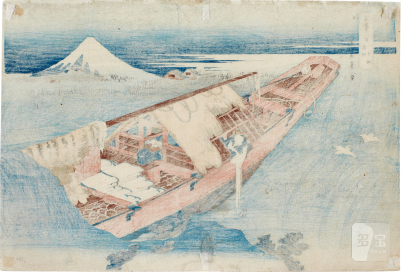 Katsushika Hokusai (1760-1849) | Ushibori in Hitachi Province (Joshu Ushibori) | Edo period, 19th century - 图2